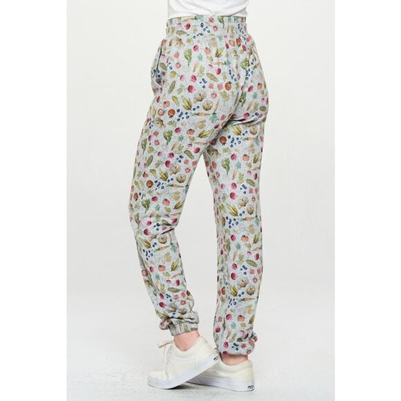 SM Wardrobe Vegetable Print Tie Waist Jogger Pants - Picture 6 of 6